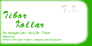 tibor kollar business card
